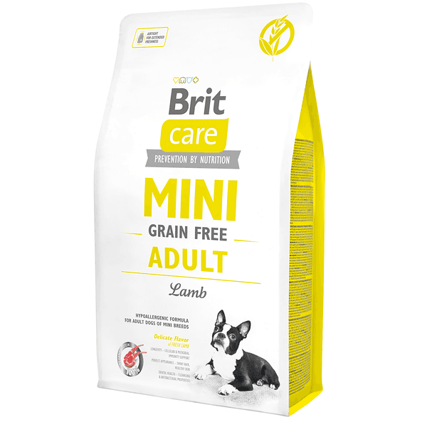 Brit Care չոր կեր մինի ցեղատեսակի չափահաս շների համար՝ գառով