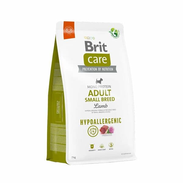 Brit Care չոր կեր փոքր ցեղատեսակի չափահաս շների համար՝ հիպոալերգիկ, գառով